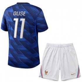 Levné Francie Olise 11 Dětské Domácí Fotbalové dresy MS 2026 Krátký Rukáv