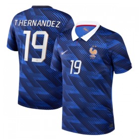 Levné Francie Theo Hernandez 19 Domácí Fotbalové dresy MS 2026 Krátký Rukáv