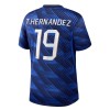 Levné Francie Theo Hernandez 19 Domácí Fotbalové dresy MS 2026 Krátký Rukáv