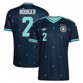 Levné Německo Rudiger 2 Venkovní Fotbalové dresy MS 2026 Krátký Rukáv