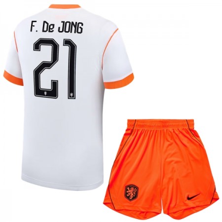 Levné Nizozemsko F. De Jong 21 Dětské Venkovní Fotbalové dresy MS 2026 Krátký Rukáv