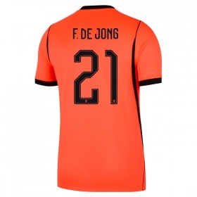 Levné Nizozemsko F. De Jong 21 Domácí Fotbalové dresy MS 2026 Krátký Rukáv