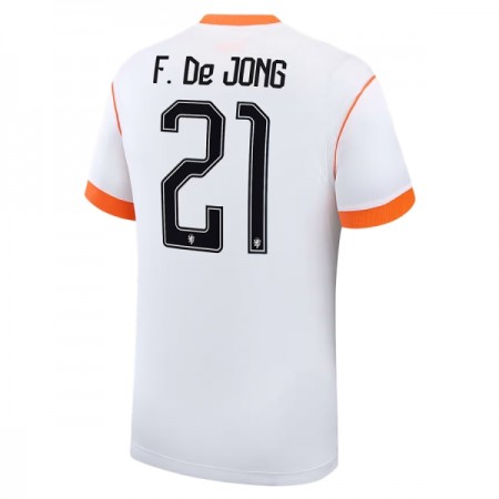 Levné Nizozemsko F. De Jong 21 Venkovní Fotbalové dresy MS 2026 Krátký Rukáv