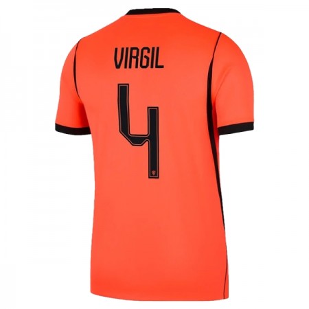 Levné Nizozemsko Virgil 4 Domácí Fotbalové dresy MS 2026 Krátký Rukáv