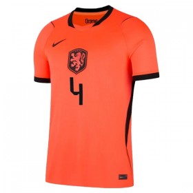 Levné Nizozemsko Virgil 4 Domácí Fotbalové dresy MS 2026 Krátký Rukáv