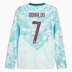 Levné Portugalsko Ronaldo 7 Venkovní Fotbalové dresy MS 2026 Dlouhý Rukáv