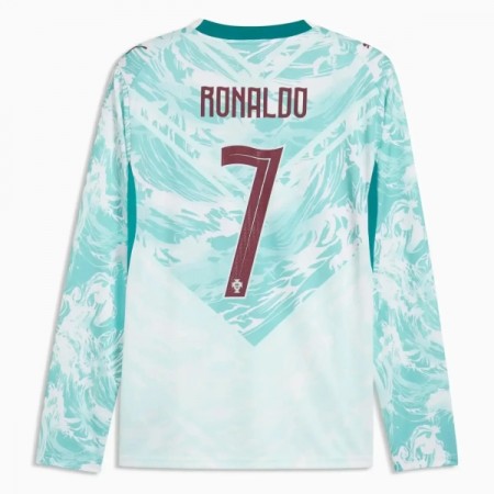 Levné Portugalsko Ronaldo 7 Venkovní Fotbalové dresy MS 2026 Dlouhý Rukáv