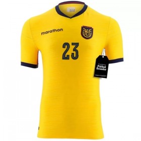 Levné Ekvádor Caicedo 23 Domácí Fotbalové dresy MS 2026 Krátký Rukáv