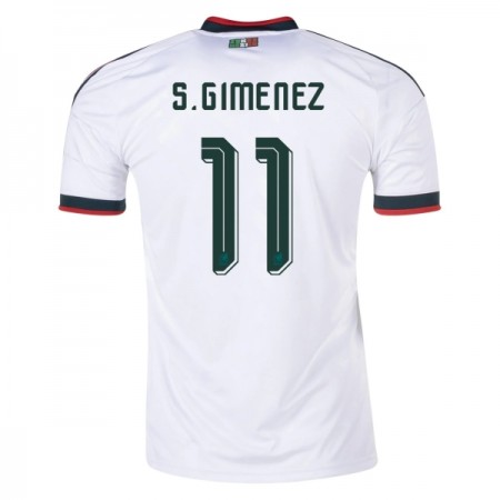 Levné Mexiko S.Gimenez 11 Venkovní Fotbalové dresy MS 2026 Krátký Rukáv
