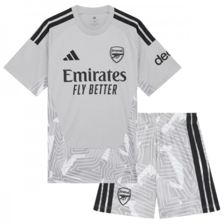 Levné Arsenal Brankářské Dětské Domácí Fotbalové dresy 2026-27 Krátký Rukáv