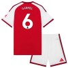 Levné Arsenal Gabriel 6 Dětské Domácí Fotbalové dresy 2026-27 Krátký Rukáv