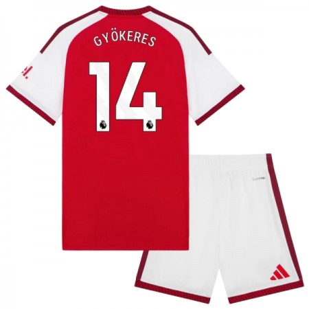 Levné Arsenal Gyokeres 14 Dětské Domácí Fotbalové dresy 2026-27 Krátký Rukáv