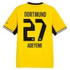 Levné Borussia Dortmund Adeyemi 27 Domácí Fotbalové dresy 2026-27 Krátký Rukáv