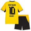 Levné Borussia Dortmund Brandt 10 Dětské Domácí Fotbalové dresy 2026-27 Krátký Rukáv