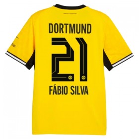 Levné Borussia Dortmund Fabio Silva 21 Domácí Fotbalové dresy 2026-27 Krátký Rukáv