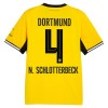 Levné Borussia Dortmund N. Schlotterbeck 4 Domácí Fotbalové dresy 2026-27 Krátký Rukáv