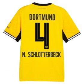 Levné Borussia Dortmund N. Schlotterbeck 4 Domácí Fotbalové dresy 2026-27 Krátký Rukáv