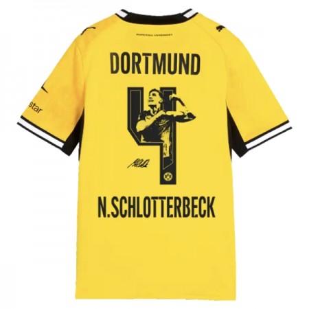 Levné Borussia Dortmund N. Schlotterbeck 4 Domácí Fotbalové dresy 2026-27 Krátký Rukáv Speciální