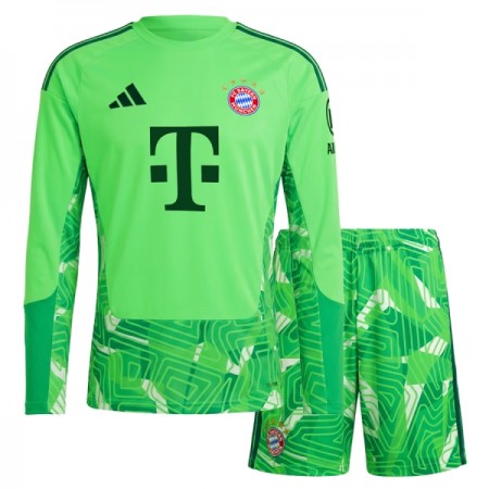 Levné FC Bayern Mnichov Brankářské Dětské Domácí Fotbalové dresy 2026-27 Dlouhý Rukáv