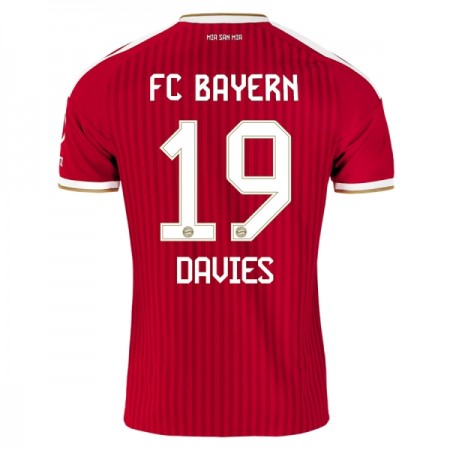 Levné FC Bayern Mnichov Davies 19 Domácí Fotbalové dresy 2026-27 Krátký Rukáv