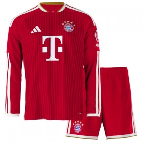 Levné FC Bayern Mnichov Dětské Domácí Fotbalové dresy 2026-27 Dlouhý Rukáv