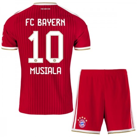 Levné FC Bayern Mnichov Musiala 10 Dětské Domácí Fotbalové dresy 2026-27 Krátký Rukáv
