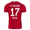 Levné FC Bayern Mnichov Olise 17 Dětské Domácí Fotbalové dresy 2026-27 Krátký Rukáv