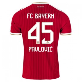 Levné FC Bayern Mnichov Pavlovic 45 Domácí Fotbalové dresy 2026-27 Krátký Rukáv