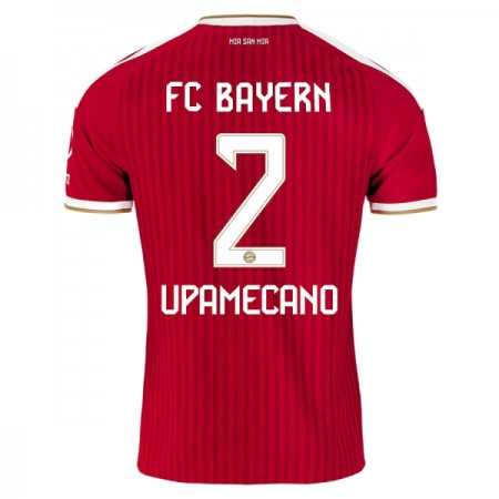 Levné FC Bayern Mnichov Upamecano 2 Domácí Fotbalové dresy 2026-27 Krátký Rukáv