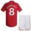Levné Manchester United B. Fernandes 8 Dětské Domácí Fotbalové dresy 2026-27 Krátký Rukáv