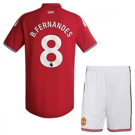 Levné Manchester United B. Fernandes 8 Dětské Domácí Fotbalové dresy 2026-27 Krátký Rukáv
