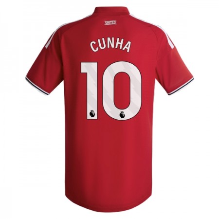 Levné Manchester United Cunha 10 Domácí Fotbalové dresy 2026-27 Krátký Rukáv