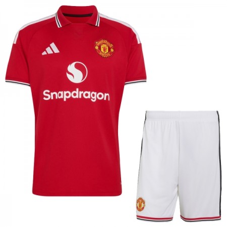 Levné Manchester United Dětské Domácí Fotbalové dresy 2026-27 Krátký Rukáv
