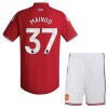 Levné Manchester United Mainoo 37 Dětské Domácí Fotbalové dresy 2026-27 Krátký Rukáv