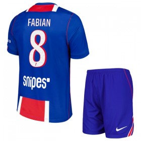Levné Paris Saint-Germain Fabian 8 Dětské Domácí Fotbalové dresy 2026-27 Krátký Rukáv