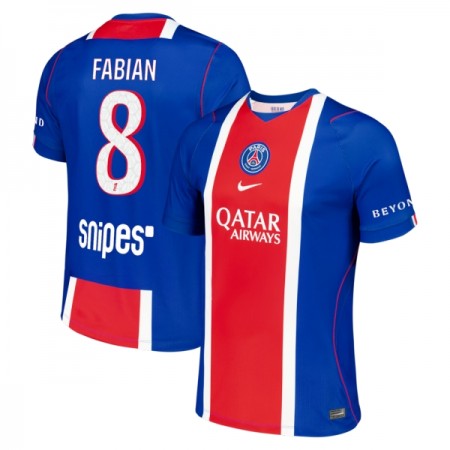 Levné Paris Saint-Germain Fabian 8 Domácí Fotbalové dresy 2026-27 Krátký Rukáv