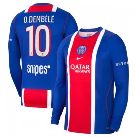 Levné Paris Saint-Germain O. Dembele 10 Domácí Fotbalové dresy 2026-27 Dlouhý Rukáv