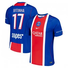 Levné Paris Saint-Germain Vitinha 17 Domácí Fotbalové dresy 2026-27 Krátký Rukáv