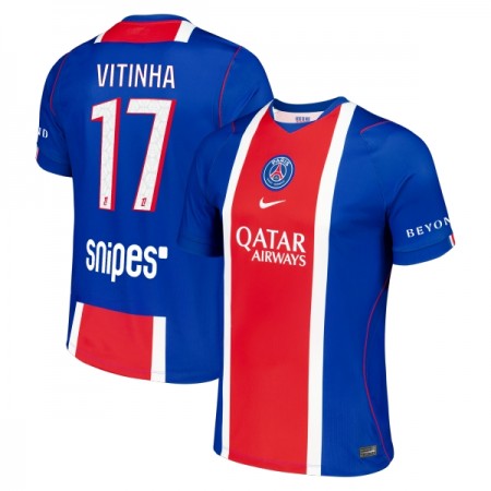 Levné Paris Saint-Germain Vitinha 17 Domácí Fotbalové dresy 2026-27 Krátký Rukáv