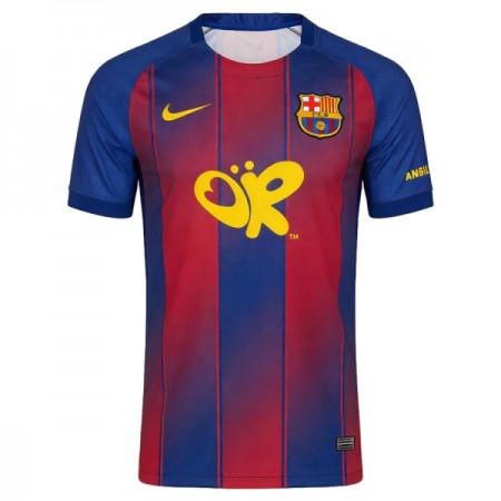 Levné FC Barcelona x OR Domácí Fotbalové dresy 2025-26 Krátký Rukáv Speciální