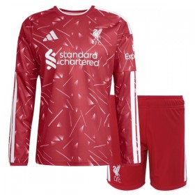 Levné Liverpool Dětské Domácí Fotbalové dresy 2026-27 Dlouhý Rukáv