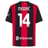 Levné AC Milán Modrić 14 Domácí Fotbalové dresy 2026-27 Krátký Rukáv