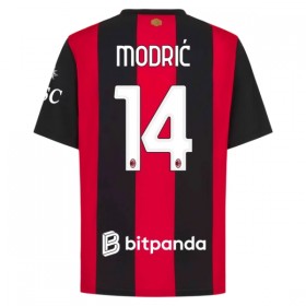 Levné AC Milán Modrić 14 Domácí Fotbalové dresy 2026-27 Krátký Rukáv