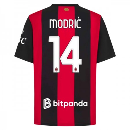 Levné AC Milán Modrić 14 Domácí Fotbalové dresy 2026-27 Krátký Rukáv