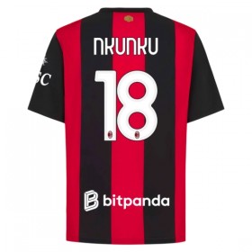 Levné AC Milán Nkunku 18 Domácí Fotbalové dresy 2026-27 Krátký Rukáv