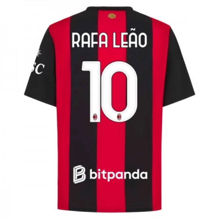 Levné AC Milán Rafael Leao 10 Domácí Fotbalové dresy 2026-27 Krátký Rukáv