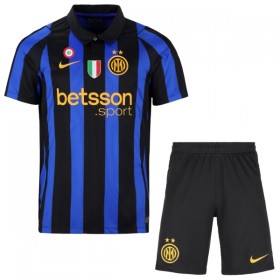 Levné Inter Milán Dětské Domácí Fotbalové dresy 2026-27 Krátký Rukáv