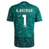 Levné Liverpool A. Becker 1 Brankářské Dětské Domácí Fotbalové dresy Zelená 2026-27 Krátký Rukáv