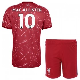Levné Liverpool Mac Allister 10 Dětské Domácí Fotbalové dresy 2026-27 Krátký Rukáv