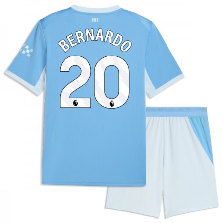 Levné Manchester City Bernardo 20 Dětské Domácí Fotbalové dresy 2026-27 Krátký Rukáv